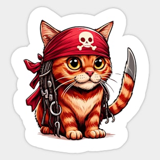 Captain Cat Sticker